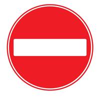 Picture of No Entry Sign