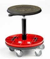 Picture of Cushioned Polyurethane Stool with Removable Tool Trays